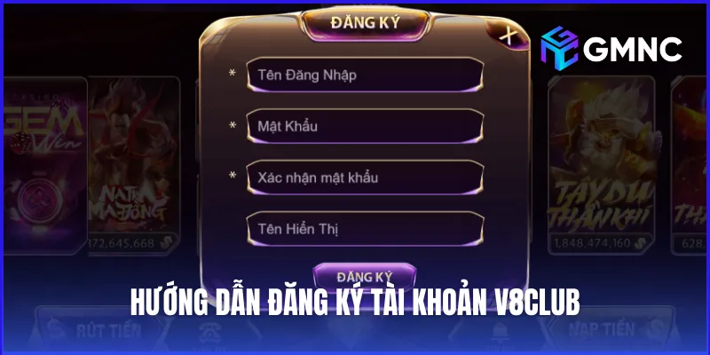 Hướng dẫn đăng ký tài khoản V8Club cực dễ cho người mới